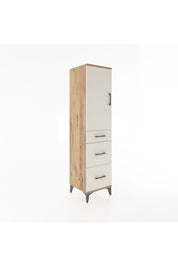 Hyperion Dolap 2 Raflı 3 Çekmeceli Tek Kapaklı 44x44x182 - S55M020V7B