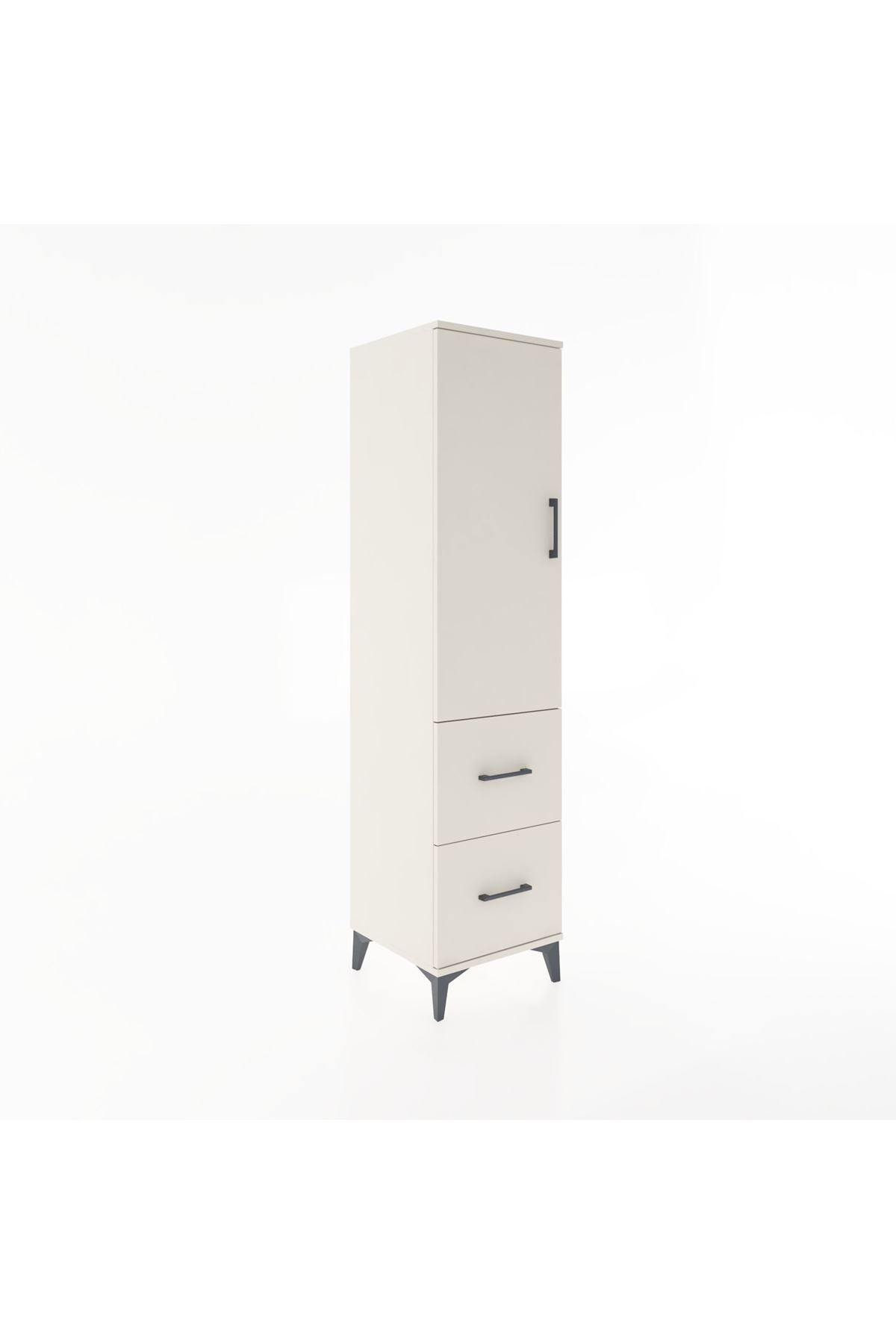 Hyperion Dolap 3 Raflı 2 Çekmeceli Tek Kapaklı 44x44x182 - S55M021V1B