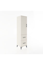 Hyperion Dolap 3 Raflı 2 Çekmeceli Tek Kapaklı 44x44x182 - S55M021V1B