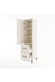 Hyperion Dolap 3 Raflı 2 Çekmeceli Tek Kapaklı 44x44x182 - S55M021V1B