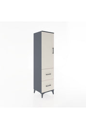 Hyperion Dolap 3 Raflı 2 Çekmeceli Tek Kapaklı 44x44x182 - S55M021V4B