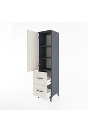 Hyperion Dolap 3 Raflı 2 Çekmeceli Tek Kapaklı 44x44x182 - S55M021V4B