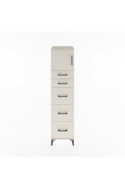 Hyperion Dolap Tek Raflı 5 Çekmeceli Tek Kapaklı 44x44x182 - S55M022V1B