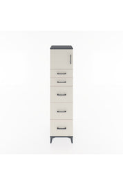 Hyperion Dolap Tek Raflı 5 Çekmeceli Tek Kapaklı 44x44x182 - S55M022V4B