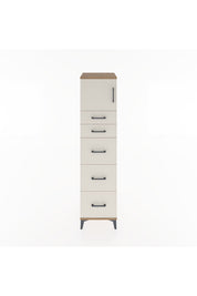 Hyperion Dolap Tek Raflı 5 Çekmeceli Tek Kapaklı 44x44x182 - S55M022V7B