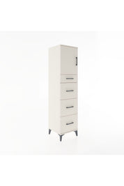 Hyperion Dolap Tek Raflı 4 Çekmeceli Tek Kapaklı 44x44x182 - S55M023V1B