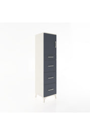 Hyperion Dolap Tek Raflı 4 Çekmeceli Tek Kapaklı 44x44x182 - S55M023V2B