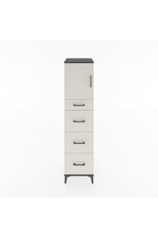 Hyperion Dolap Tek Raflı 4 Çekmeceli Tek Kapaklı 44x44x182 - S55M023V4B