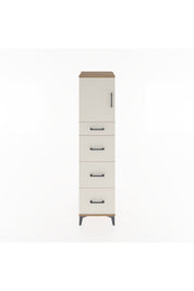 Hyperion Dolap Tek Raflı 4 Çekmeceli Tek Kapaklı 44x44x182 - S55M023V7B
