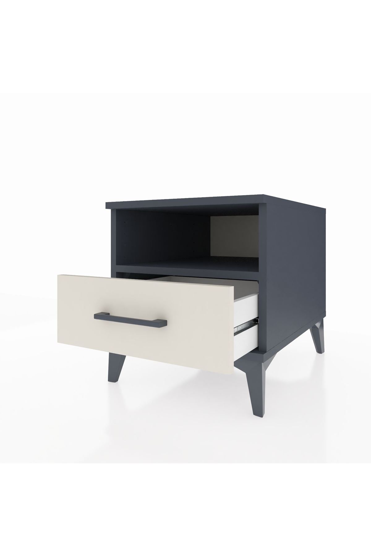 Kronos Komodin Tek Raflı Tek Çekmeceli 44x59x48 - S72M002V4C