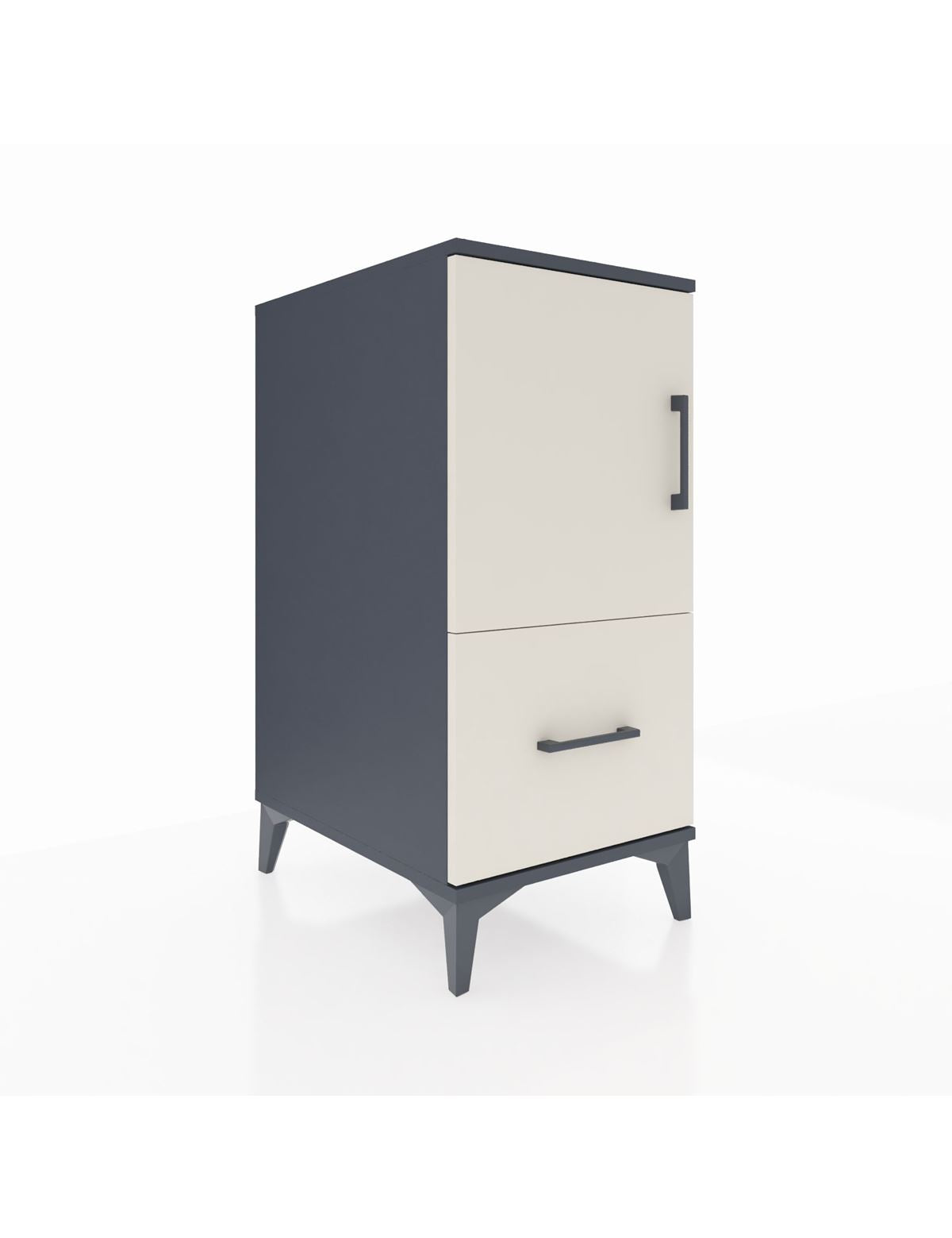 Kronos Komodin 2 Raflı Tek Çekmeceli Tek Kapaklı 44x59x96 - S75M038V4C
