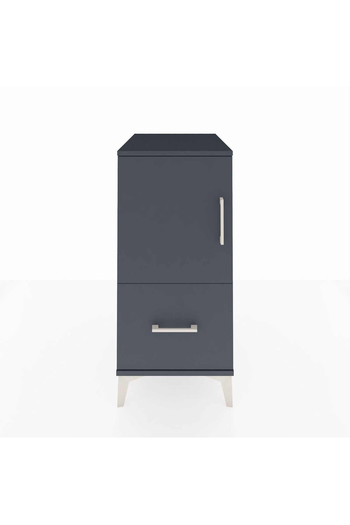Kronos Komodin 2 Raflı Tek Çekmeceli Tek Kapaklı 44x59x96 - S75M038V5C