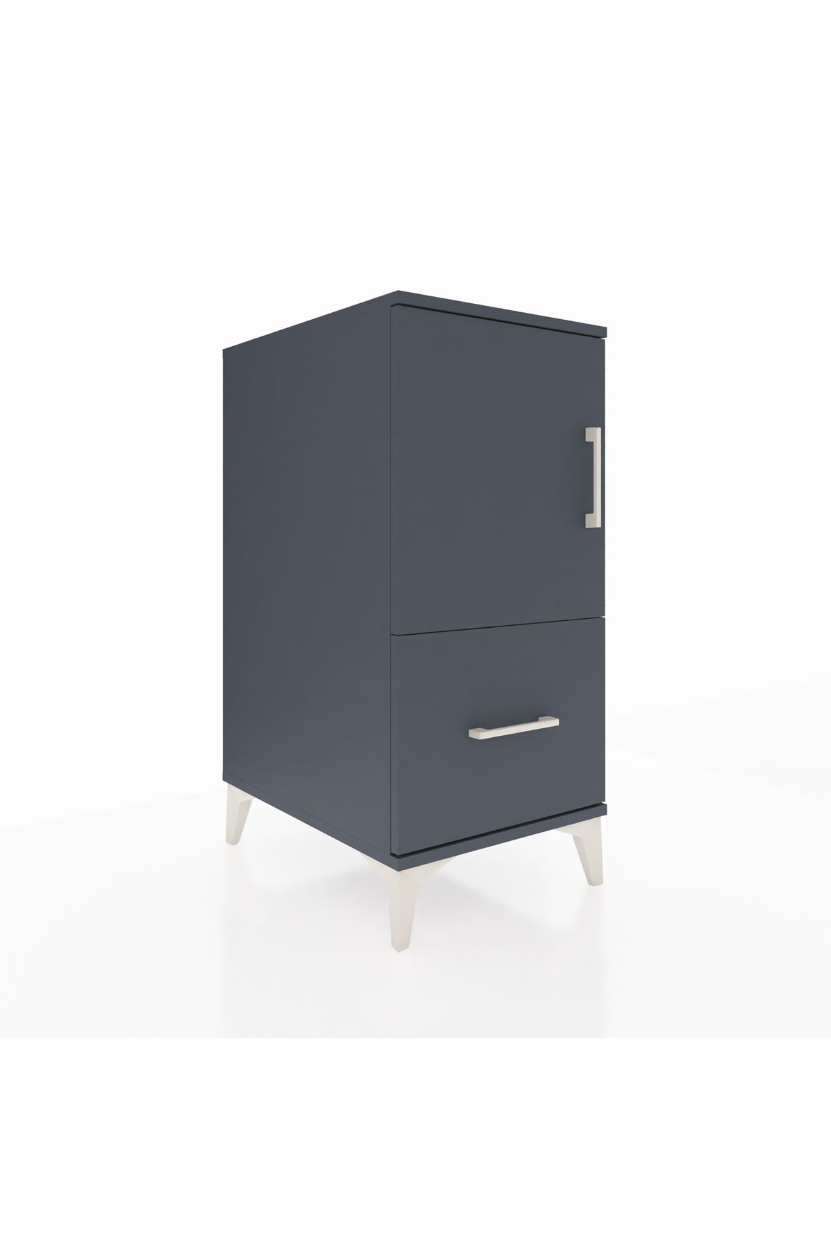 Kronos Komodin 2 Raflı Tek Çekmeceli Tek Kapaklı 44x59x96 - S75M038V5C
