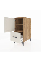 Kronos Komodin 2 Raflı Tek Çekmeceli Tek Kapaklı 44x59x96 - S75M038V7C