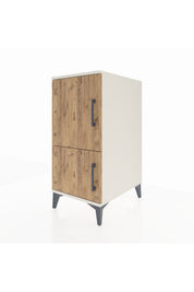Kronos Komodin 3 Raflı 2 Kapaklı 44x59x96 - S75M039V3C