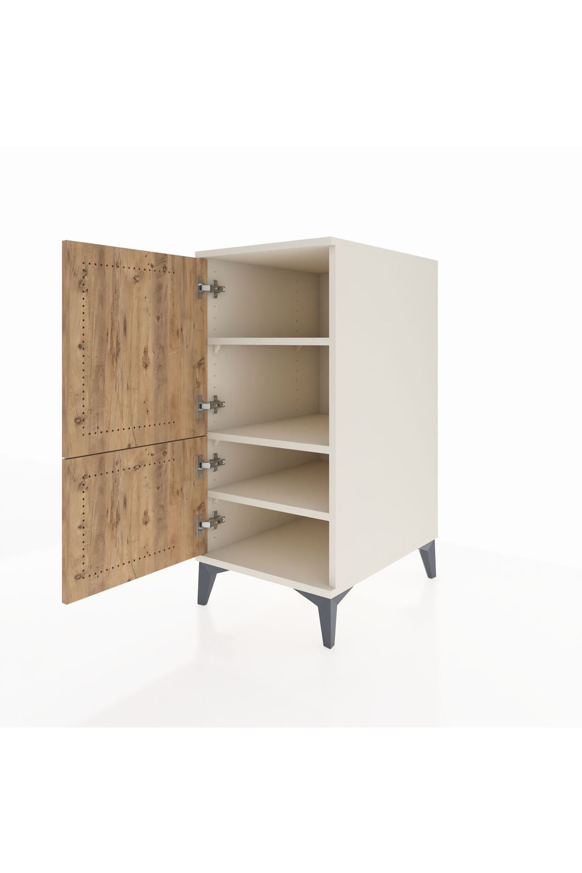 Kronos Komodin 3 Raflı 2 Kapaklı 44x59x96 - S75M039V3C