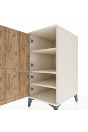 Kronos Komodin 3 Raflı 2 Kapaklı 44x59x96 - S75M039V3C