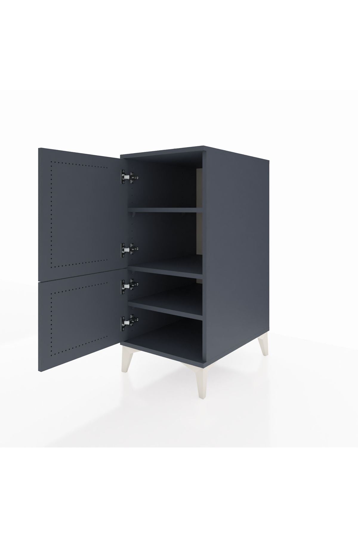 Kronos Komodin 3 Raflı 2 Kapaklı 44x59x96 - S75M039V5C