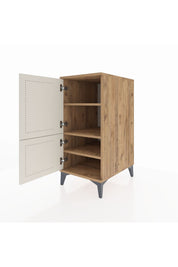 Kronos Komodin 3 Raflı 2 Kapaklı 44x59x96 - S75M039V7C