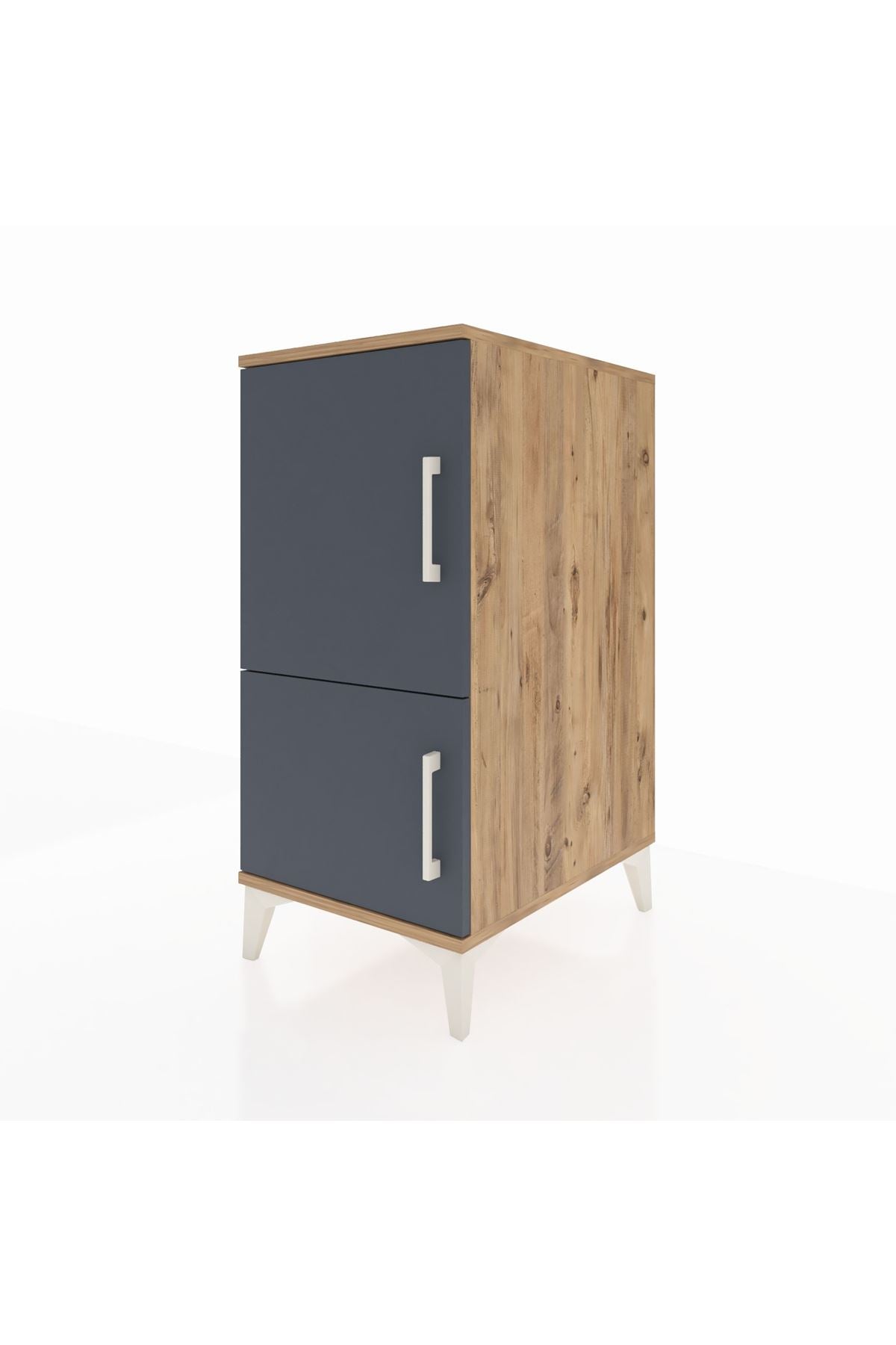 Kronos Komodin 3 Raflı 2 Kapaklı 44x59x96 - S75M039V8C