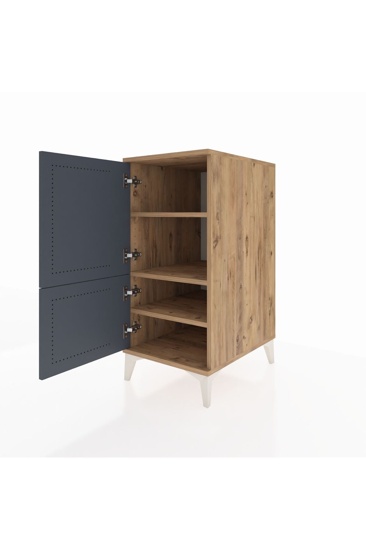 Kronos Komodin 3 Raflı 2 Kapaklı 44x59x96 - S75M039V8C