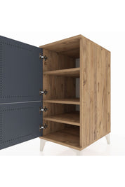 Kronos Komodin 3 Raflı 2 Kapaklı 44x59x96 - S75M039V8C