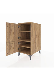 Kronos Komodin 3 Raflı 2 Kapaklı 44x59x96 - S75M039V9C