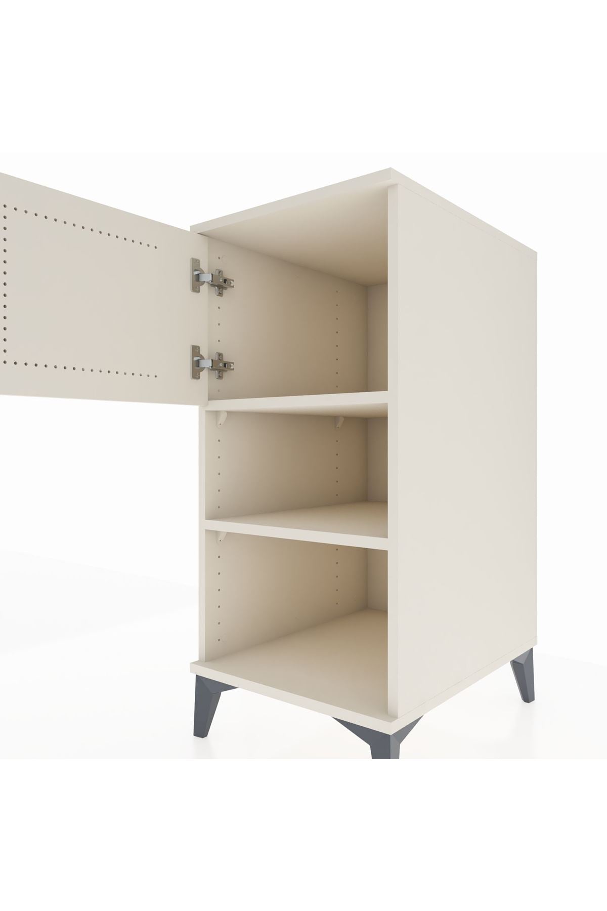 Kronos Komodin 2 Raflı Tek Kapaklı 44x59x96 - S75M040V1C