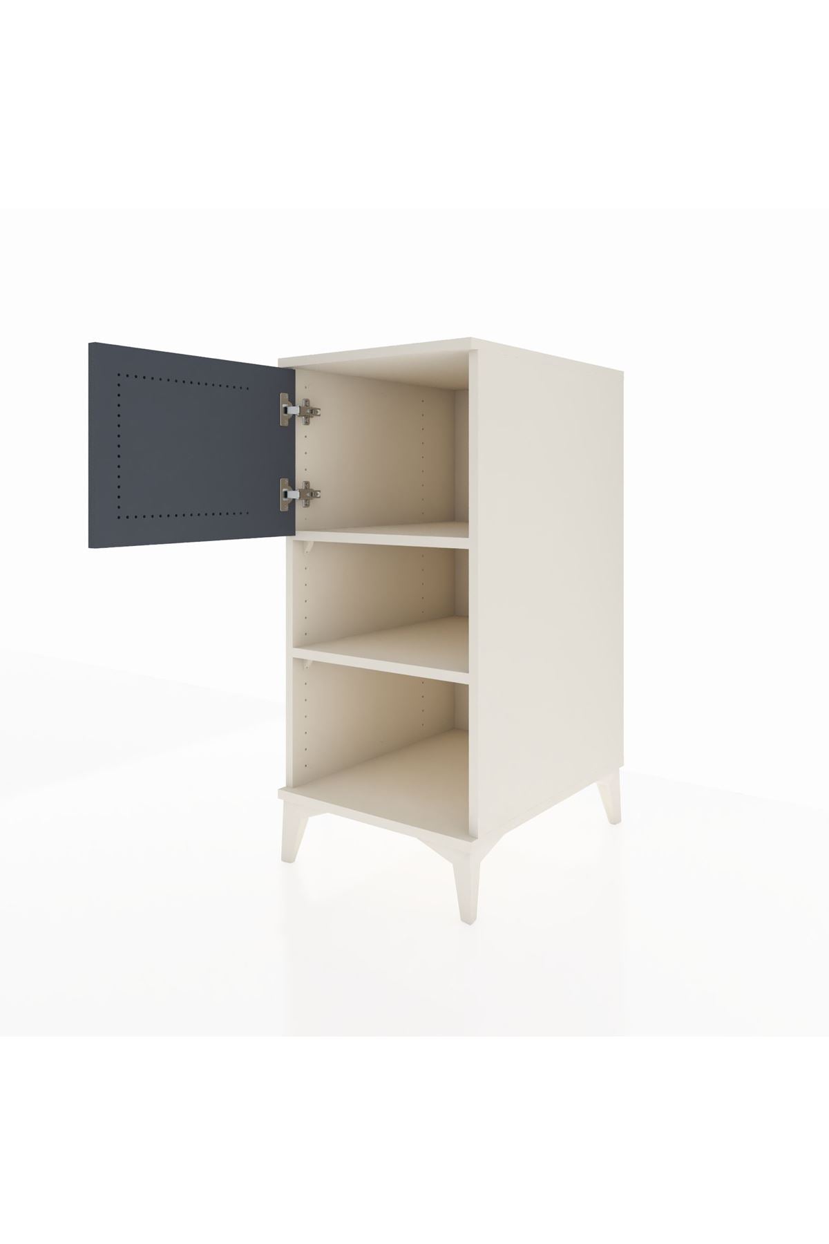 Kronos Komodin 2 Raflı Tek Kapaklı 44x59x96 - S75M040V2C
