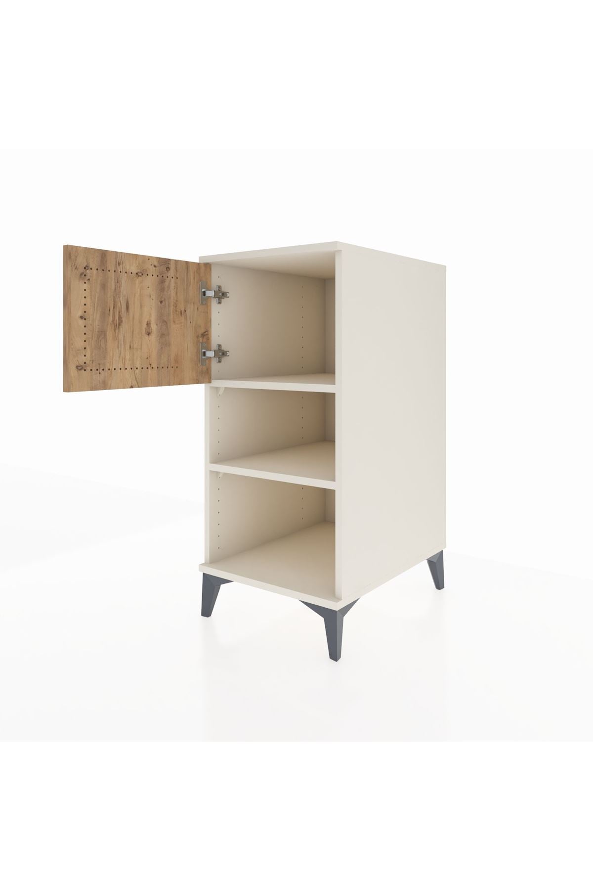 Kronos Komodin 2 Raflı Tek Kapaklı 44x59x96 - S75M040V3C