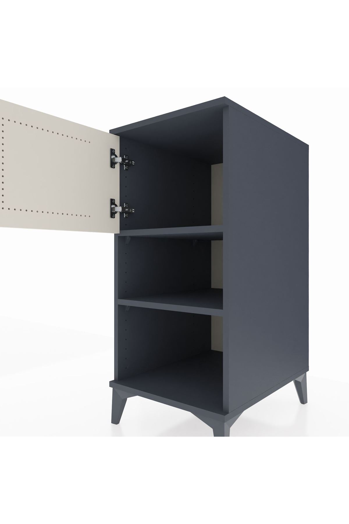 Kronos Komodin 2 Raflı Tek Kapaklı 44x59x96 - S75M040V4C