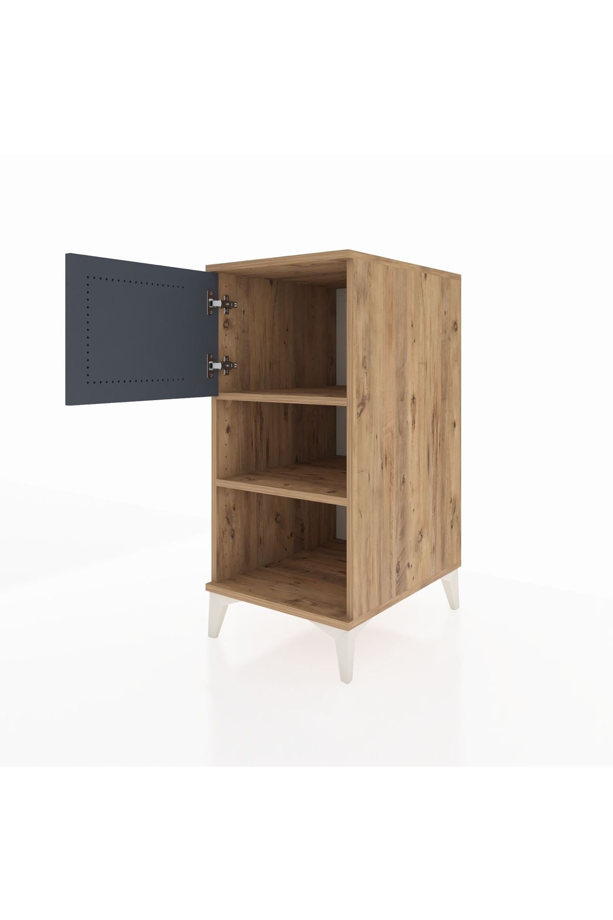 Kronos Komodin 2 Raflı Tek Kapaklı 44x59x96 - S75M040V8C