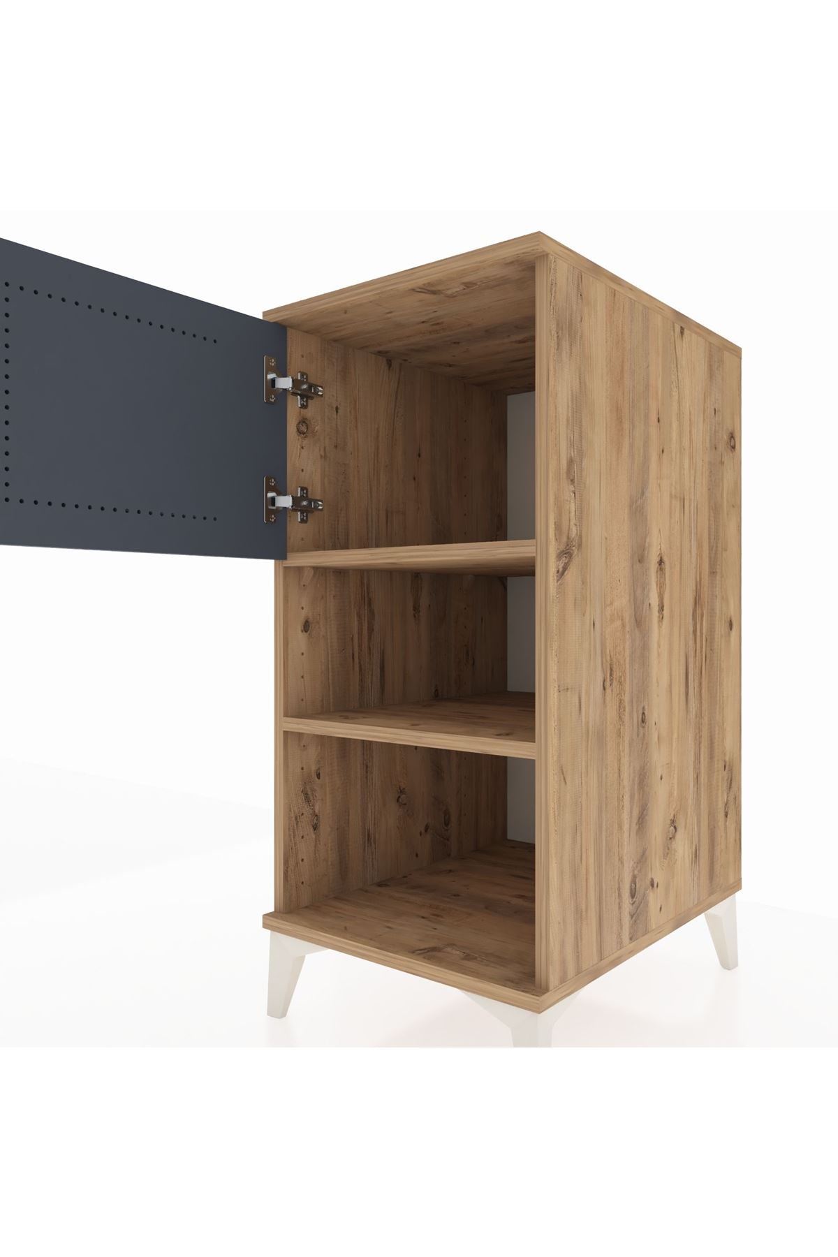 Kronos Komodin 2 Raflı Tek Kapaklı 44x59x96 - S75M040V8C
