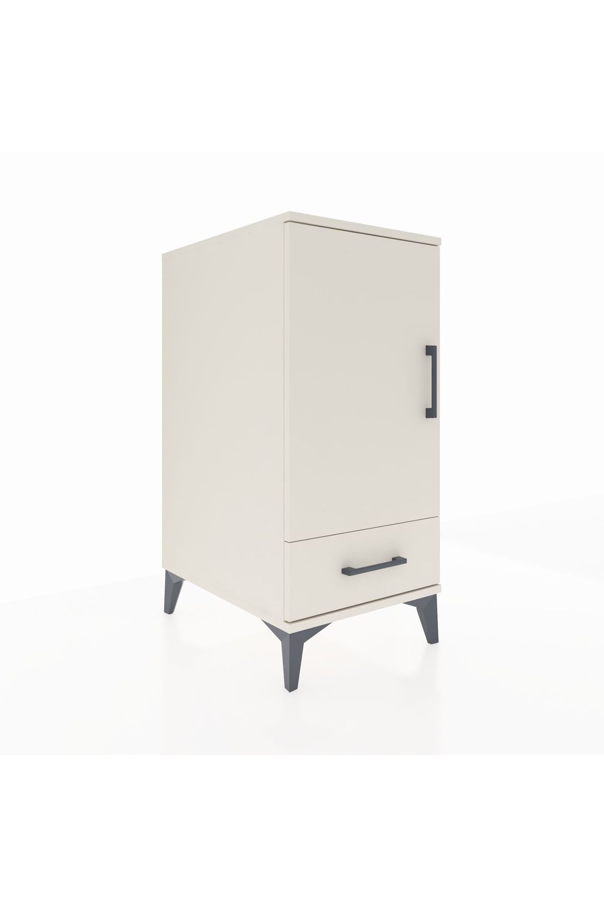 Kronos Komodin 3 Raflı Tek Çekmeceli Tek Kapaklı 44x59x96 - S75M041V1C