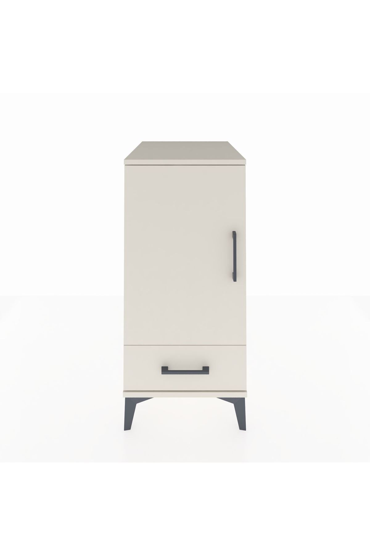 Kronos Komodin 3 Raflı Tek Çekmeceli Tek Kapaklı 44x59x96 - S75M041V1C