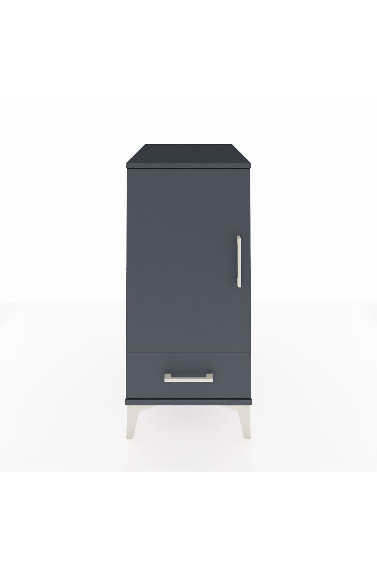 Kronos Komodin 3 Raflı Tek Çekmeceli Tek Kapaklı 44x59x96 - S75M041V5C