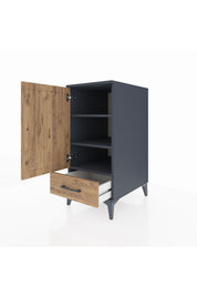 Kronos Komodin 3 Raflı Tek Çekmeceli Tek Kapaklı 44x59x96 - S75M041V6C