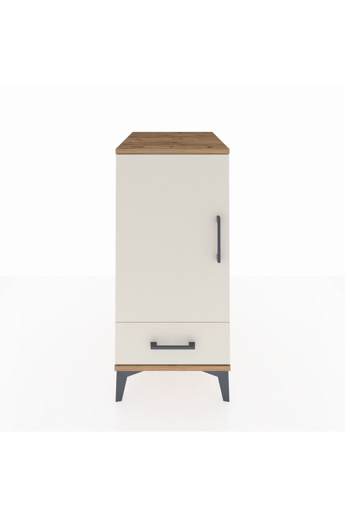 Kronos Komodin 3 Raflı Tek Çekmeceli Tek Kapaklı 44x59x96 - S75M041V7C