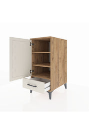 Kronos Komodin 3 Raflı Tek Çekmeceli Tek Kapaklı 44x59x96 - S75M041V7C
