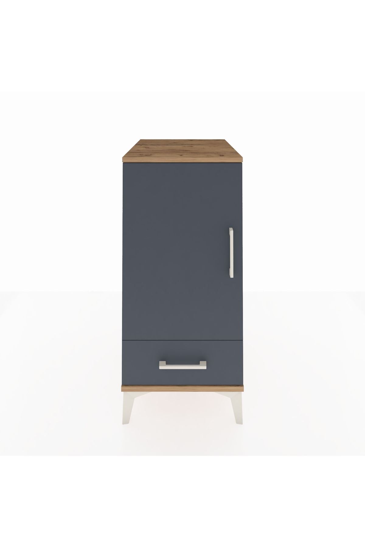 Kronos Komodin 3 Raflı Tek Çekmeceli Tek Kapaklı 44x59x96 - S75M041V8C