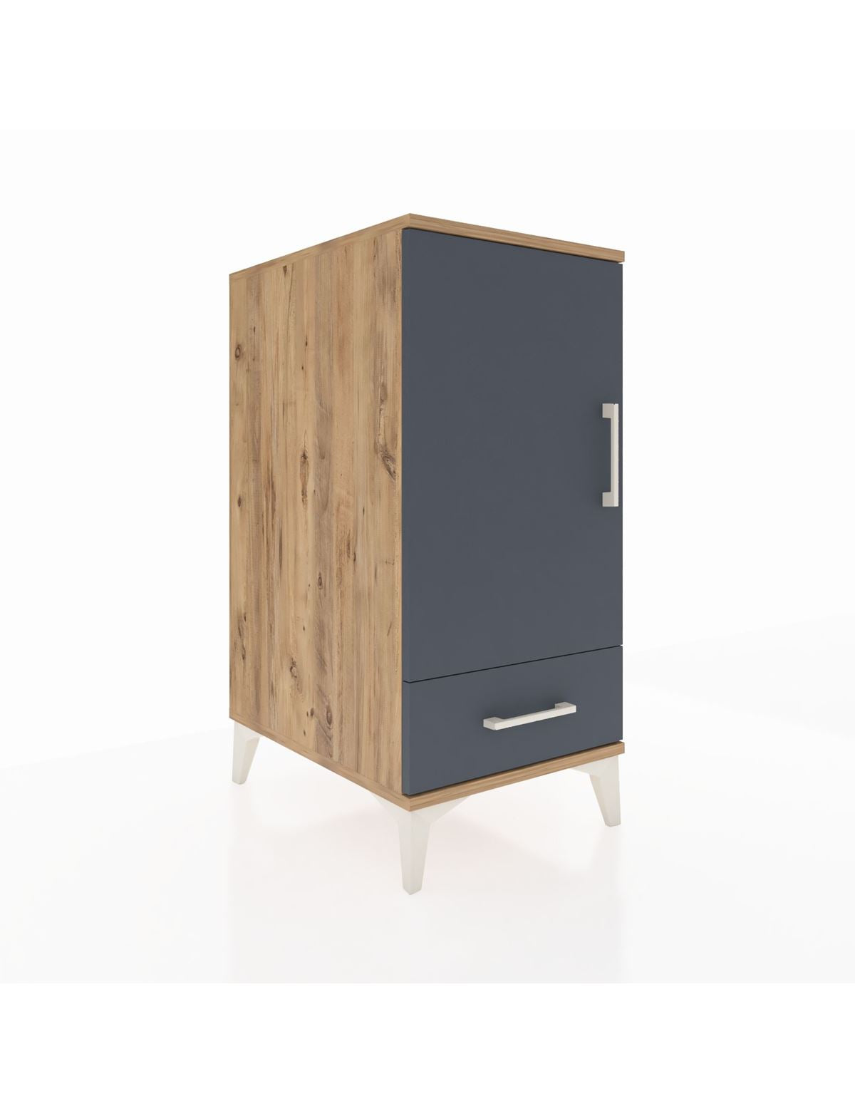Kronos Komodin 3 Raflı Tek Çekmeceli Tek Kapaklı 44x59x96 - S75M041V8C