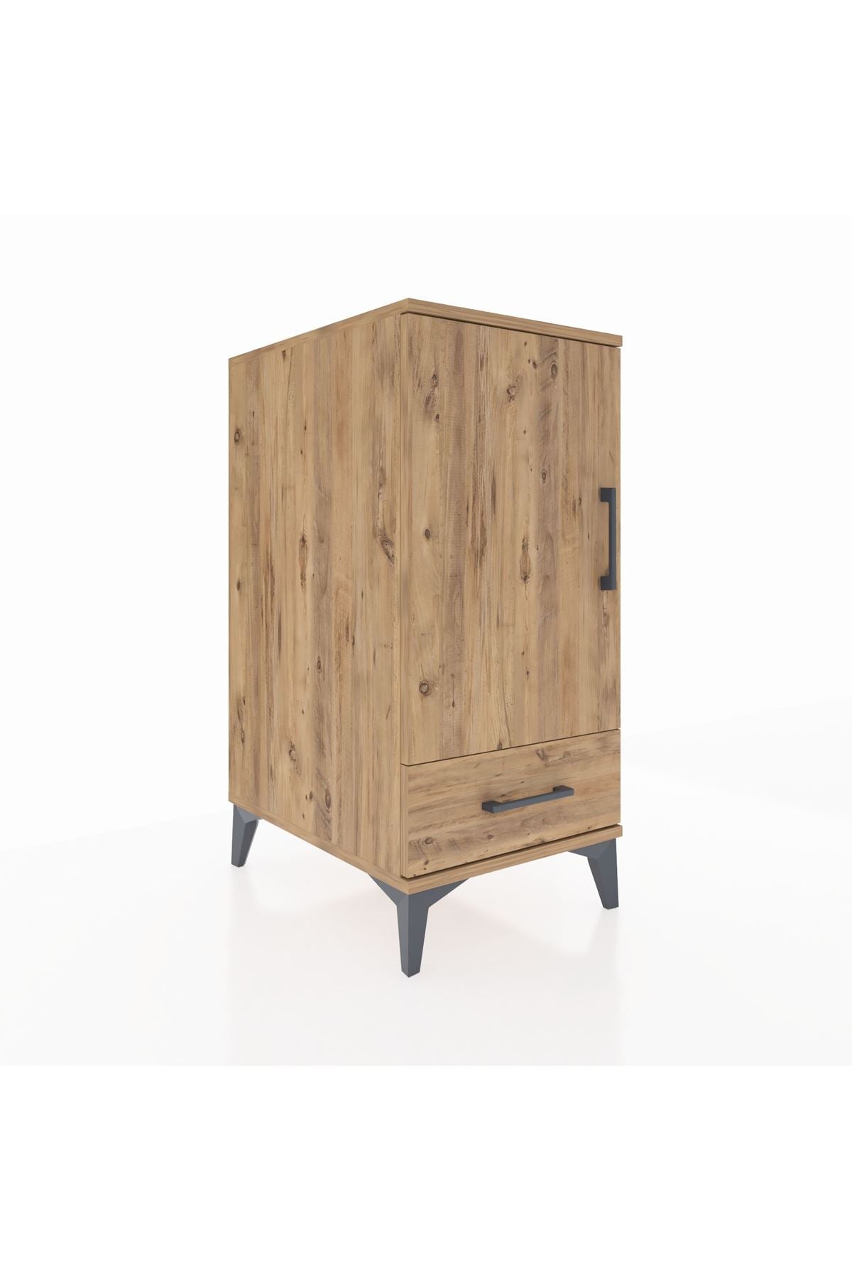 Kronos Komodin 3 Raflı Tek Çekmeceli Tek Kapaklı 44x59x96 - S75M041V9C