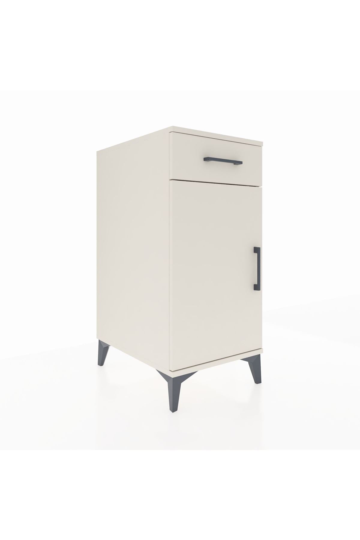 Kronos Komodin 2 Raflı Tek Çekmeceli Tek Kapaklı 44x59x96 - S75M042V1C