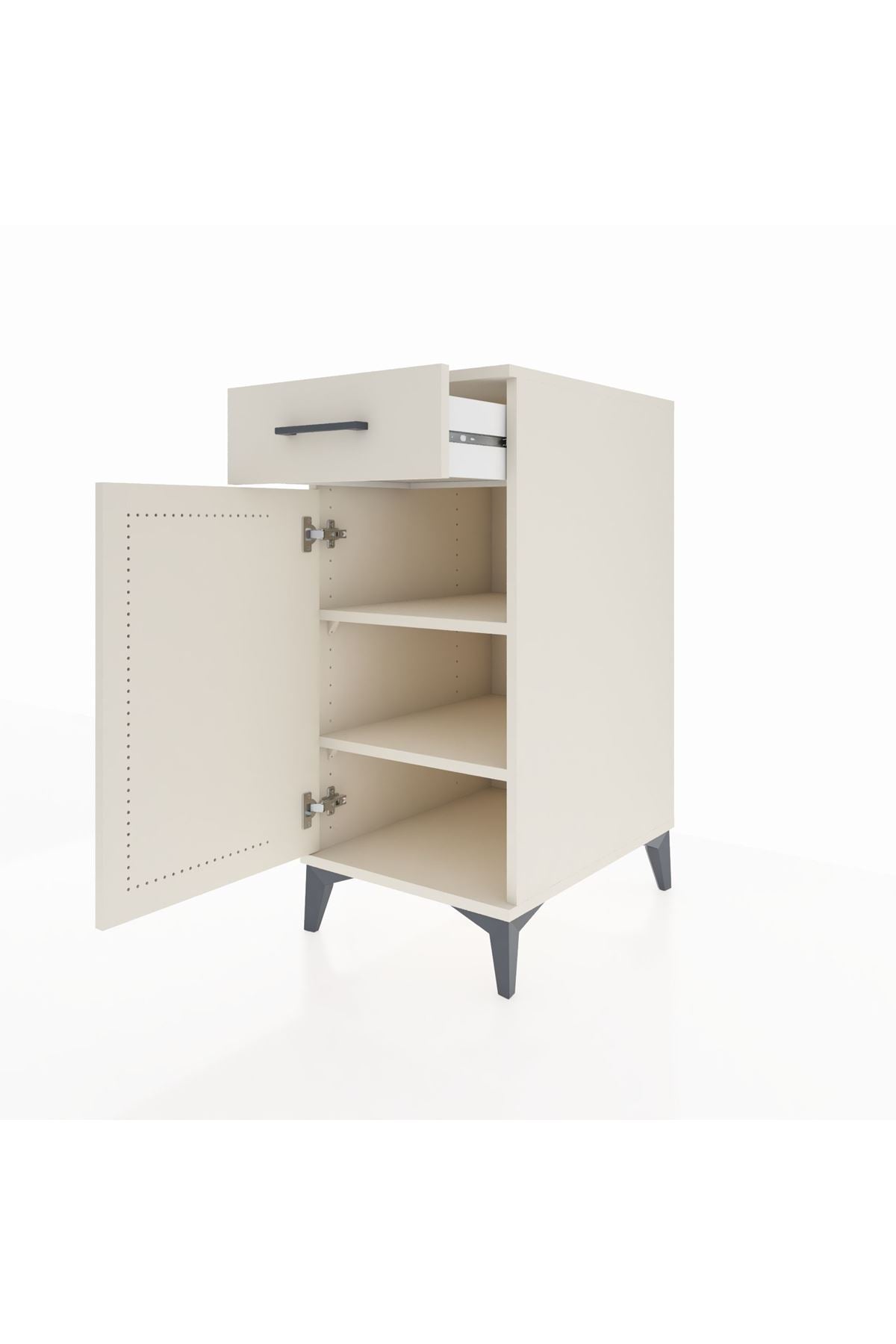 Kronos Komodin 2 Raflı Tek Çekmeceli Tek Kapaklı 44x59x96 - S75M042V1C