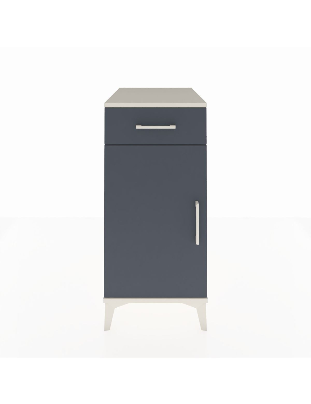 Kronos Komodin 2 Raflı Tek Çekmeceli Tek Kapaklı 44x59x96 - S75M042V2C