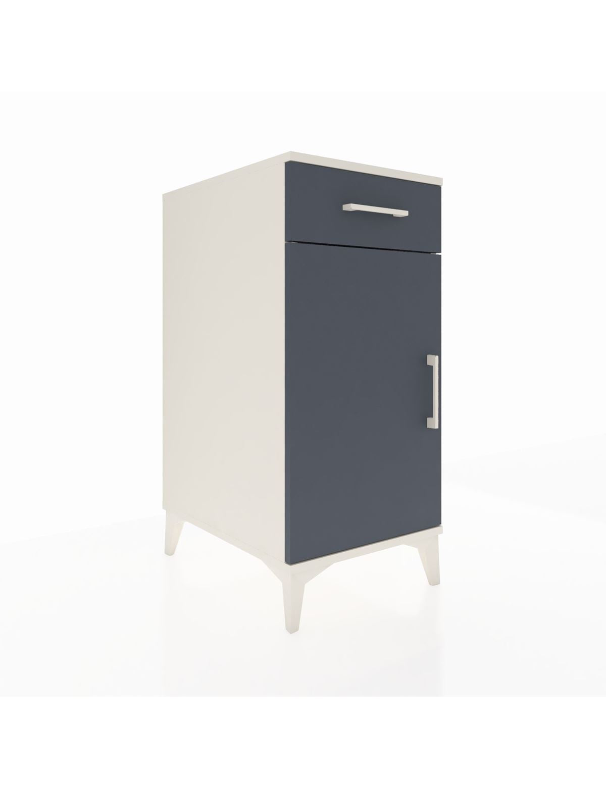 Kronos Komodin 2 Raflı Tek Çekmeceli Tek Kapaklı 44x59x96 - S75M042V2C