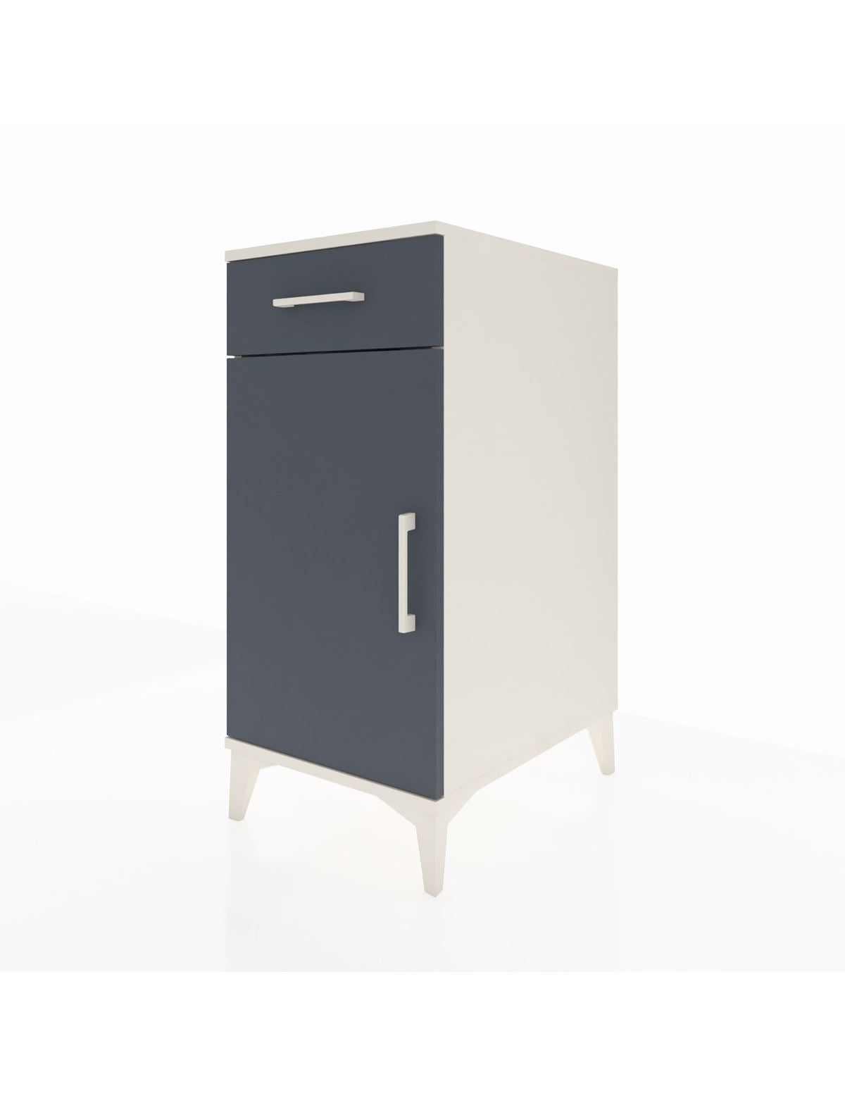 Kronos Komodin 2 Raflı Tek Çekmeceli Tek Kapaklı 44x59x96 - S75M042V2C