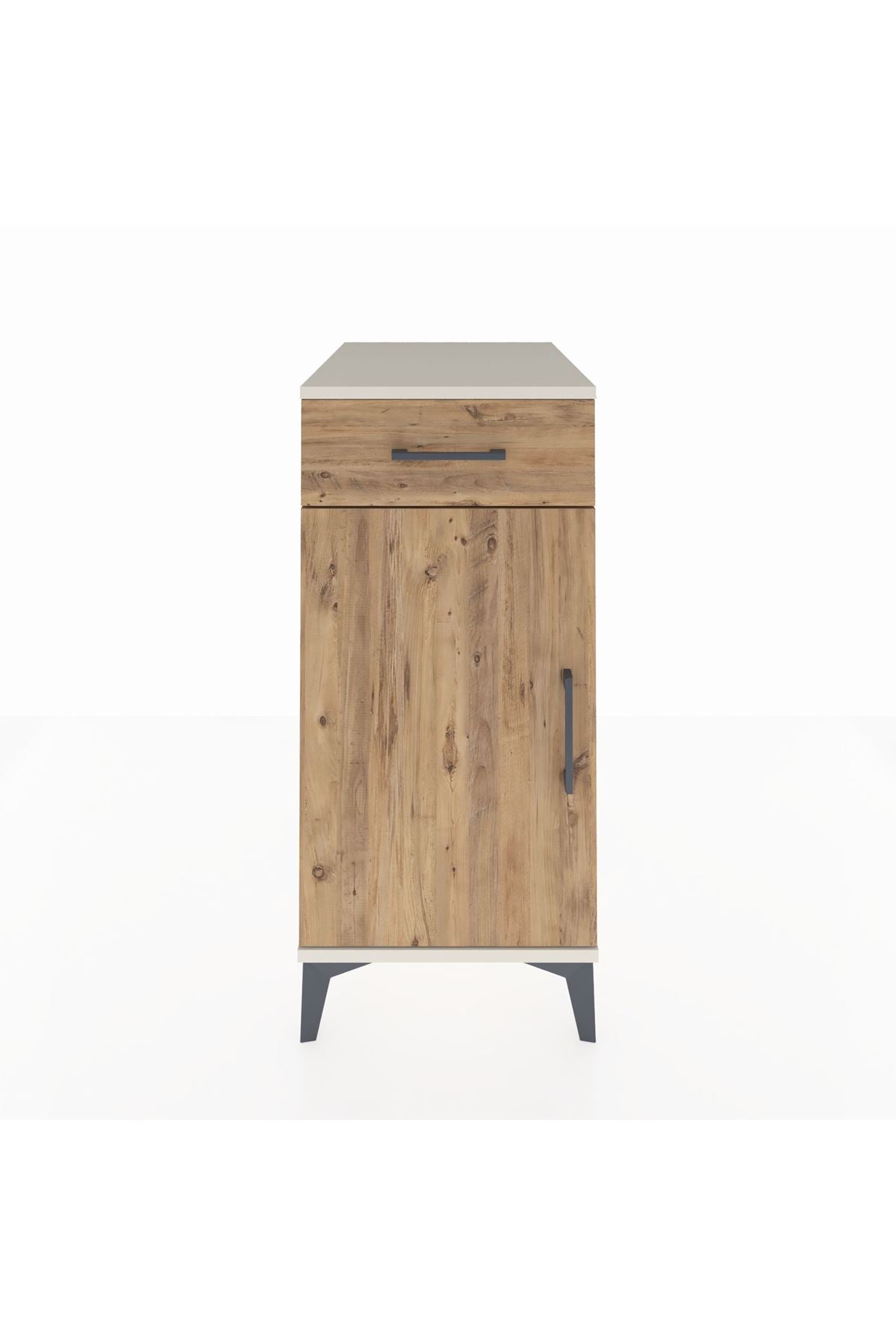 Kronos Komodin 2 Raflı Tek Çekmeceli Tek Kapaklı 44x59x96 - S75M042V3C