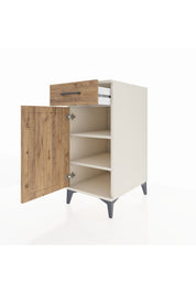 Kronos Komodin 2 Raflı Tek Çekmeceli Tek Kapaklı 44x59x96 - S75M042V3C