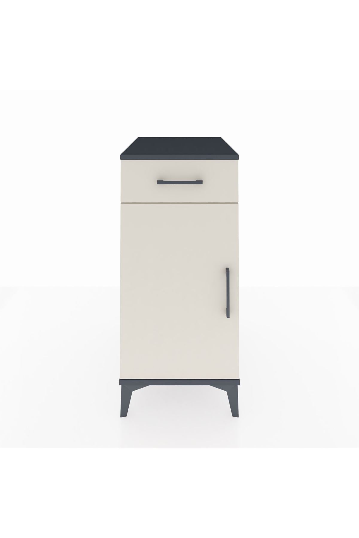 Kronos Komodin 2 Raflı Tek Çekmeceli Tek Kapaklı 44x59x96 - S75M042V4C